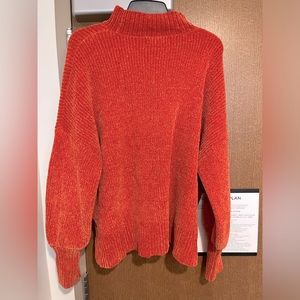 Forever 21 Orange Soft Turtleneck Size M (But fits up to an XL)